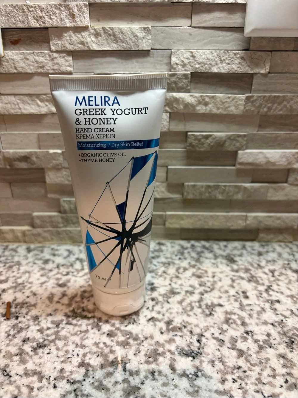 Melira Greek Yogurt & Honey Hand Cream - White & Blue 75ml NWT